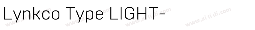 Lynkco Type LIGHT字体转换